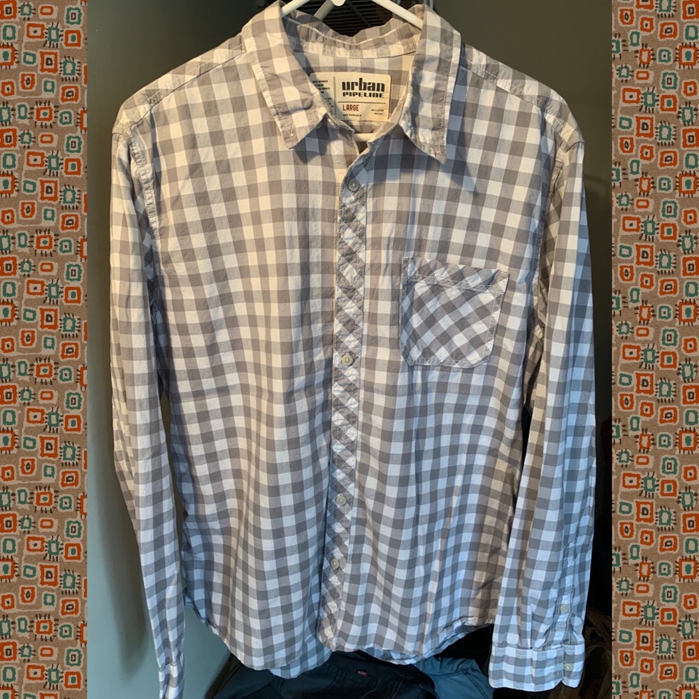 Urban Pipeline Mens Button Down Large